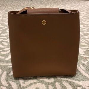 Tory Burch Tan Tote with Gold Accents